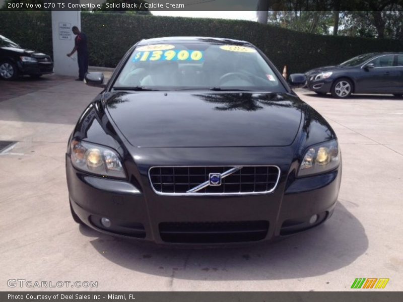 Solid Black / Calcite Cream 2007 Volvo C70 T5 Convertible