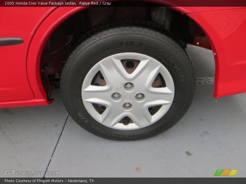 Rallye Red / Gray 2005 Honda Civic Value Package Sedan