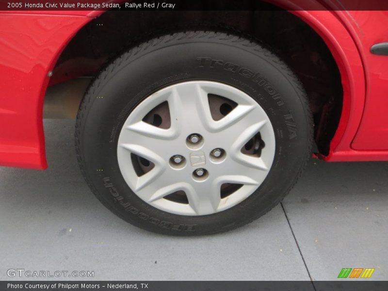 Rallye Red / Gray 2005 Honda Civic Value Package Sedan