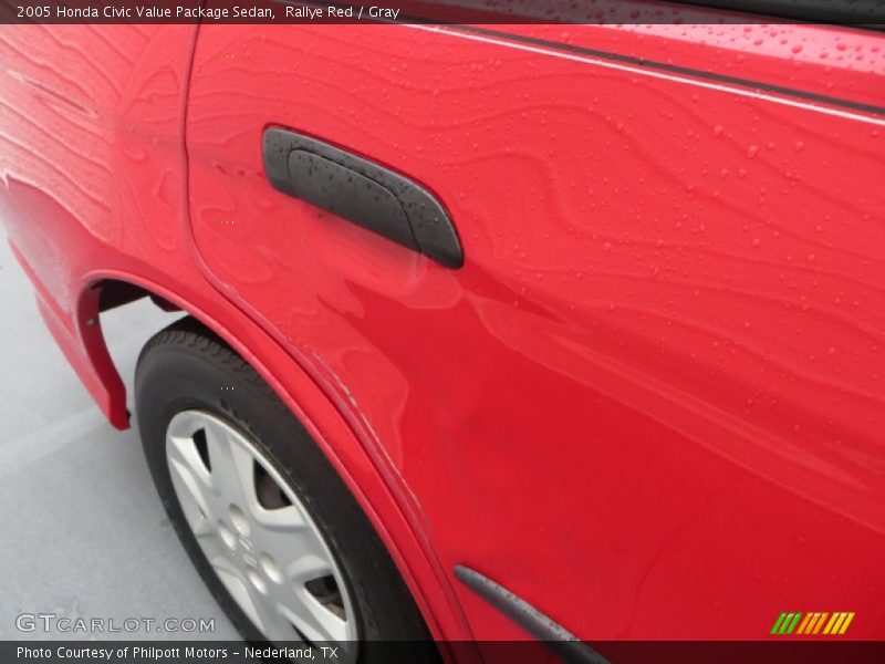 Rallye Red / Gray 2005 Honda Civic Value Package Sedan