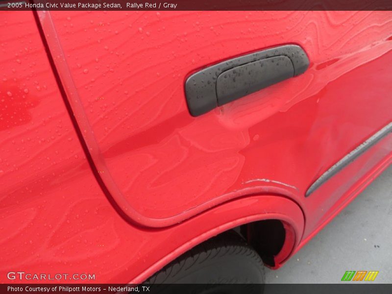 Rallye Red / Gray 2005 Honda Civic Value Package Sedan