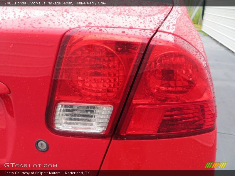 Rallye Red / Gray 2005 Honda Civic Value Package Sedan