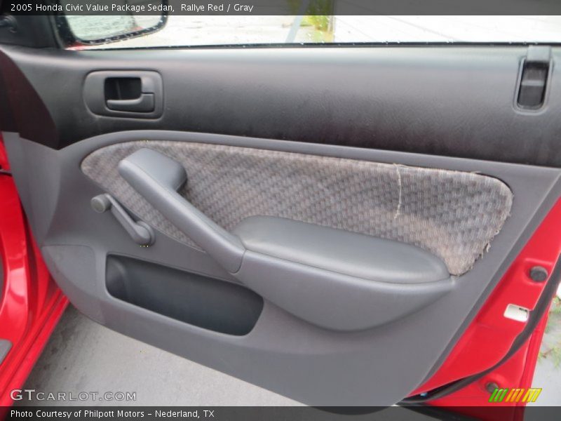 Rallye Red / Gray 2005 Honda Civic Value Package Sedan