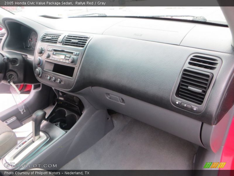 Rallye Red / Gray 2005 Honda Civic Value Package Sedan
