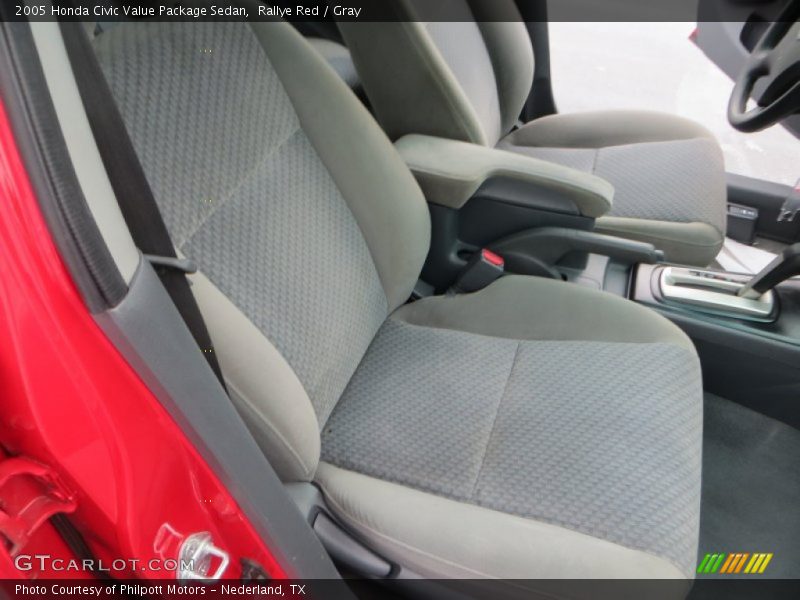 Rallye Red / Gray 2005 Honda Civic Value Package Sedan