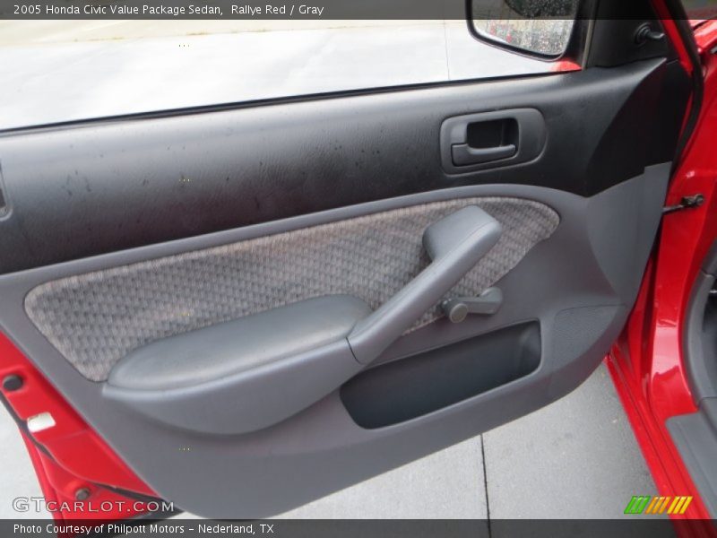 Rallye Red / Gray 2005 Honda Civic Value Package Sedan