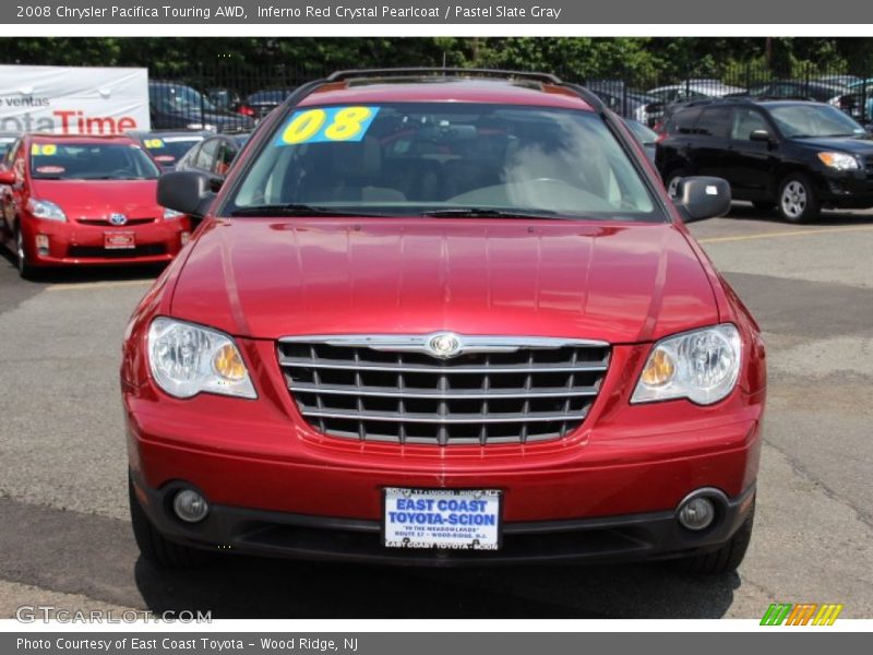 Inferno Red Crystal Pearlcoat / Pastel Slate Gray 2008 Chrysler Pacifica Touring AWD