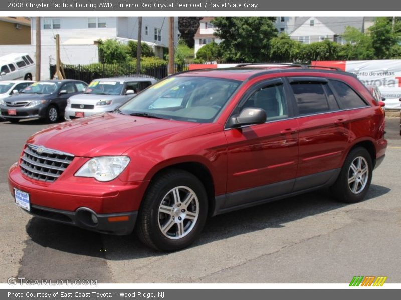 Inferno Red Crystal Pearlcoat / Pastel Slate Gray 2008 Chrysler Pacifica Touring AWD