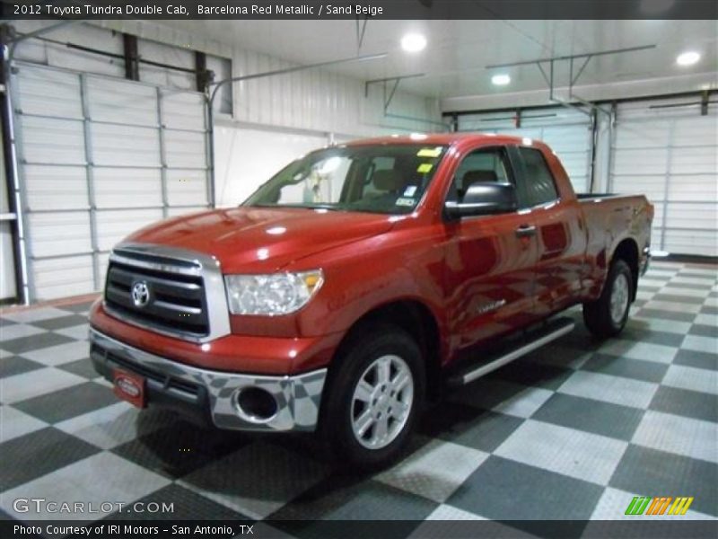 Barcelona Red Metallic / Sand Beige 2012 Toyota Tundra Double Cab