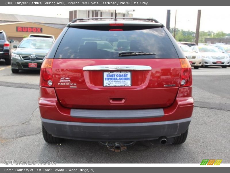 Inferno Red Crystal Pearlcoat / Pastel Slate Gray 2008 Chrysler Pacifica Touring AWD