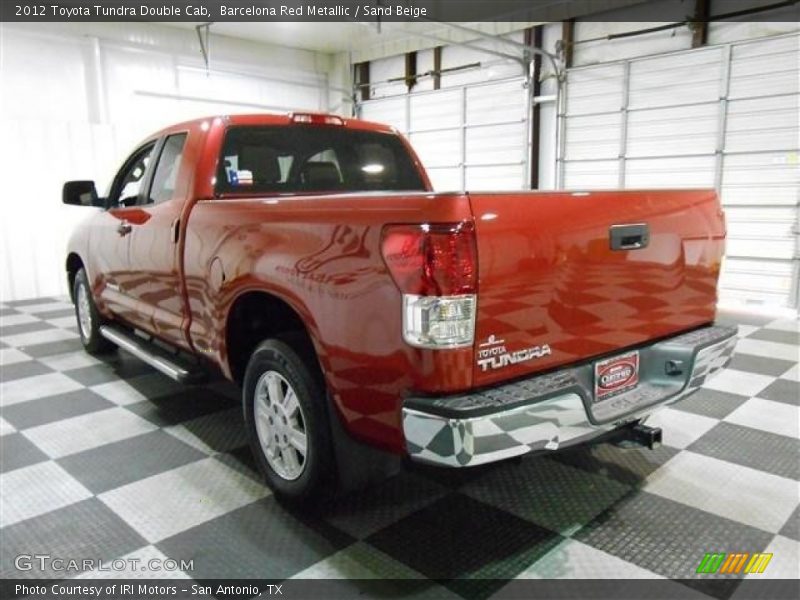 Barcelona Red Metallic / Sand Beige 2012 Toyota Tundra Double Cab