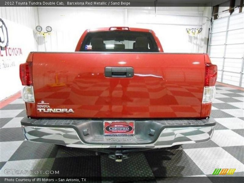 Barcelona Red Metallic / Sand Beige 2012 Toyota Tundra Double Cab