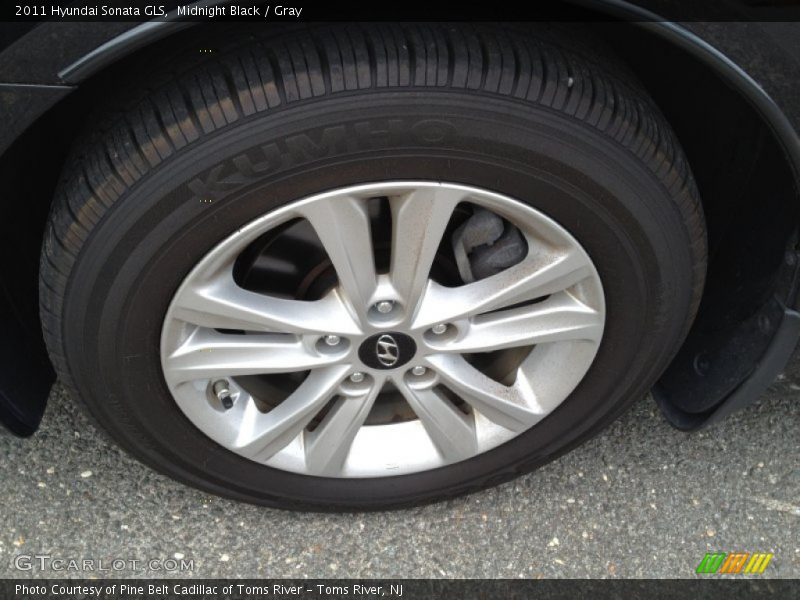 Midnight Black / Gray 2011 Hyundai Sonata GLS