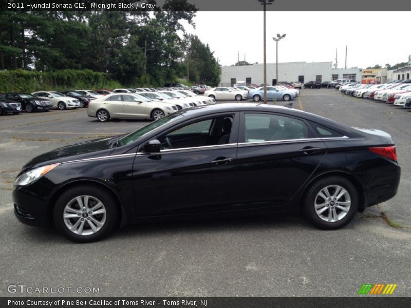 Midnight Black / Gray 2011 Hyundai Sonata GLS
