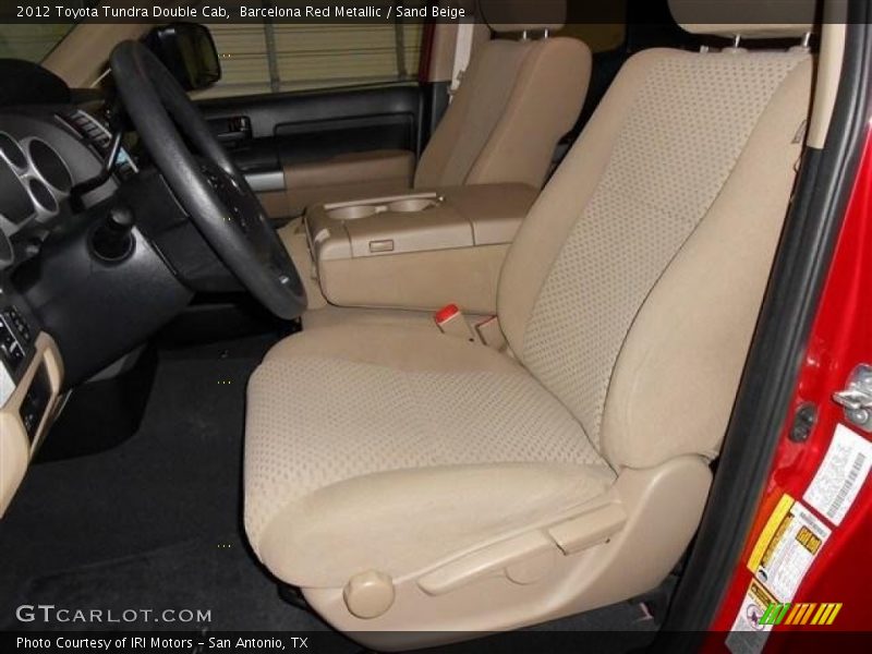 Barcelona Red Metallic / Sand Beige 2012 Toyota Tundra Double Cab