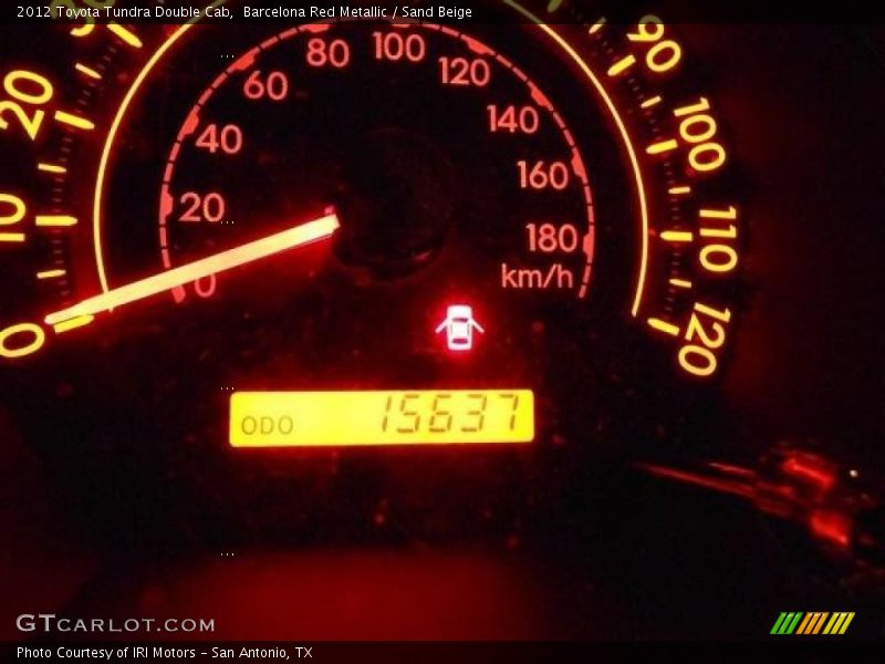 Barcelona Red Metallic / Sand Beige 2012 Toyota Tundra Double Cab