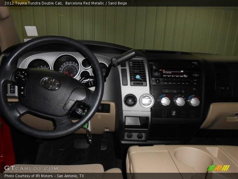 Barcelona Red Metallic / Sand Beige 2012 Toyota Tundra Double Cab