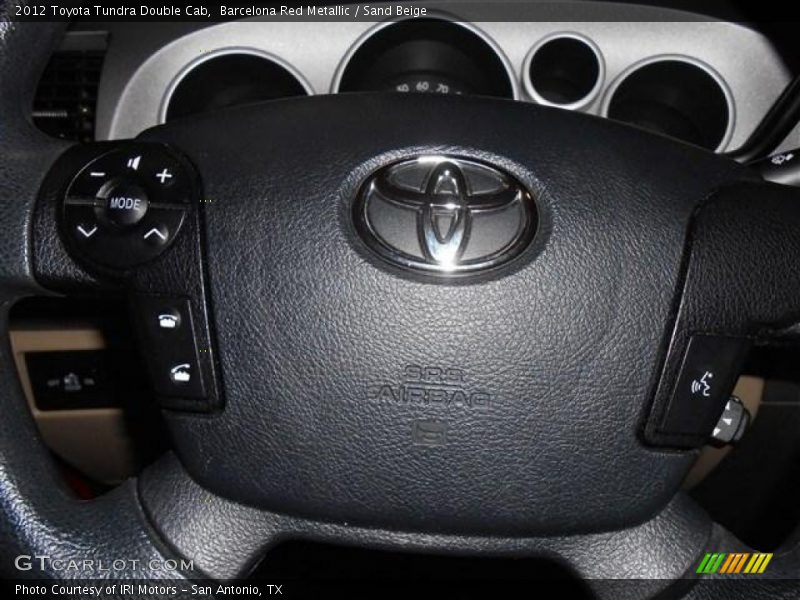 Barcelona Red Metallic / Sand Beige 2012 Toyota Tundra Double Cab