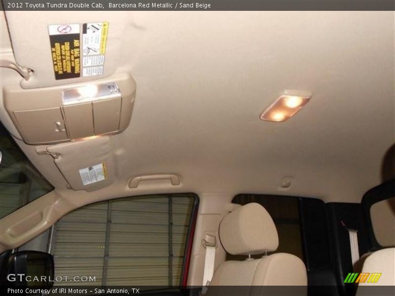 Barcelona Red Metallic / Sand Beige 2012 Toyota Tundra Double Cab