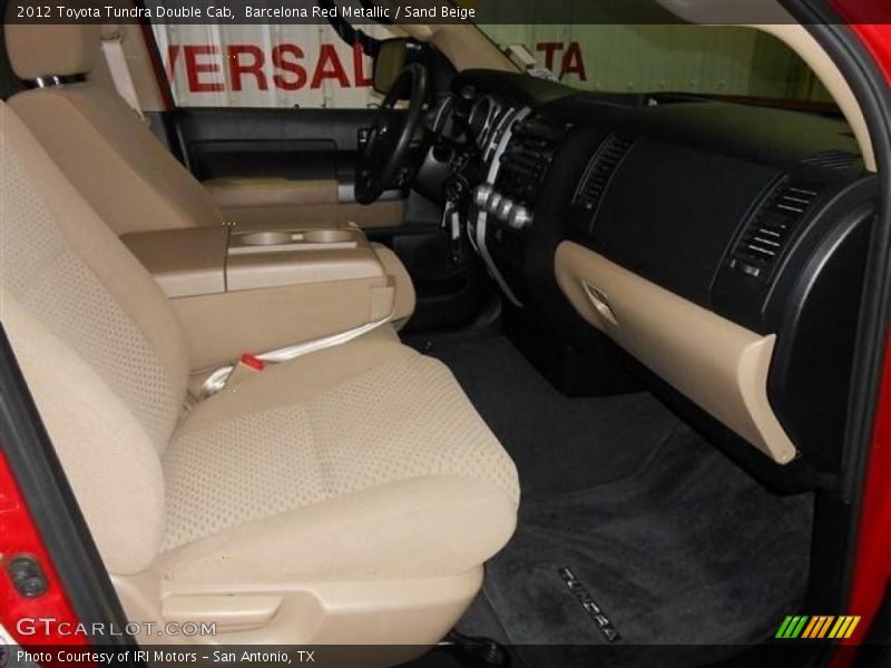 Barcelona Red Metallic / Sand Beige 2012 Toyota Tundra Double Cab