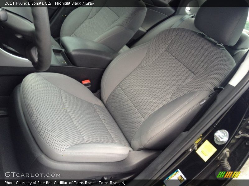 Midnight Black / Gray 2011 Hyundai Sonata GLS