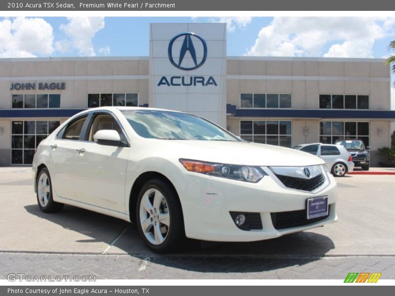 Premium White Pearl / Parchment 2010 Acura TSX Sedan