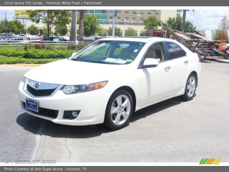 Premium White Pearl / Parchment 2010 Acura TSX Sedan
