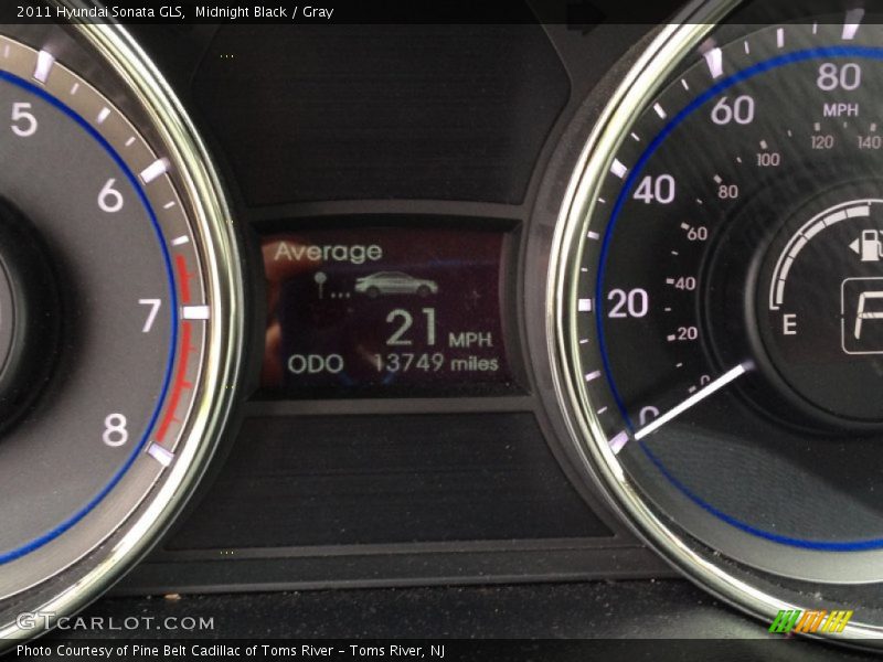 Midnight Black / Gray 2011 Hyundai Sonata GLS