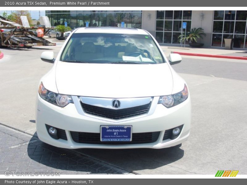Premium White Pearl / Parchment 2010 Acura TSX Sedan
