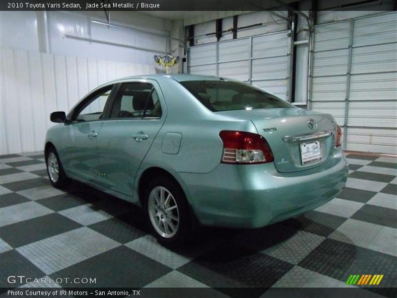 Jade Sea Metallic / Bisque 2010 Toyota Yaris Sedan