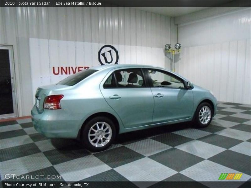 Jade Sea Metallic / Bisque 2010 Toyota Yaris Sedan