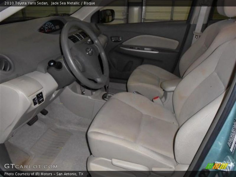 Jade Sea Metallic / Bisque 2010 Toyota Yaris Sedan