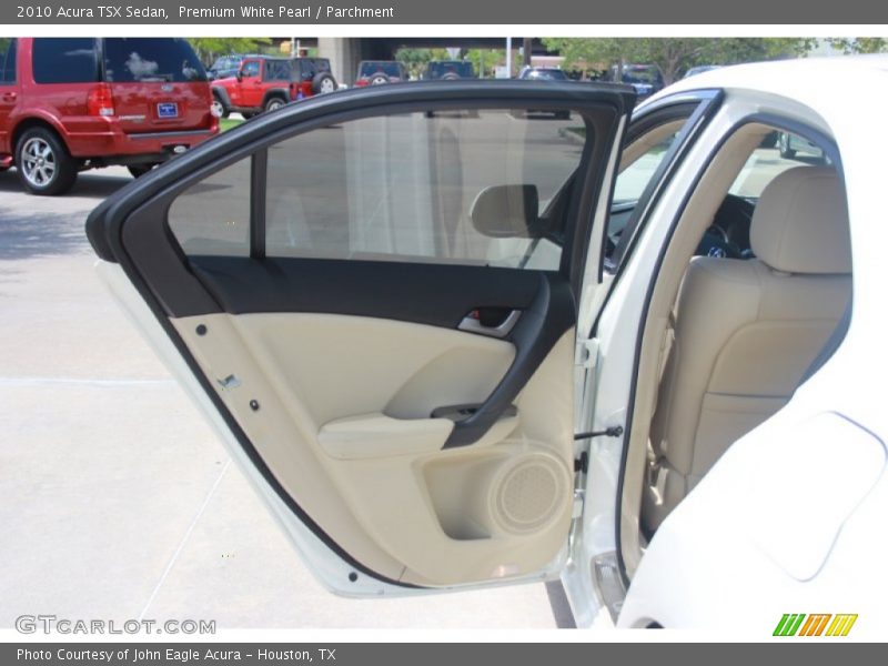 Premium White Pearl / Parchment 2010 Acura TSX Sedan