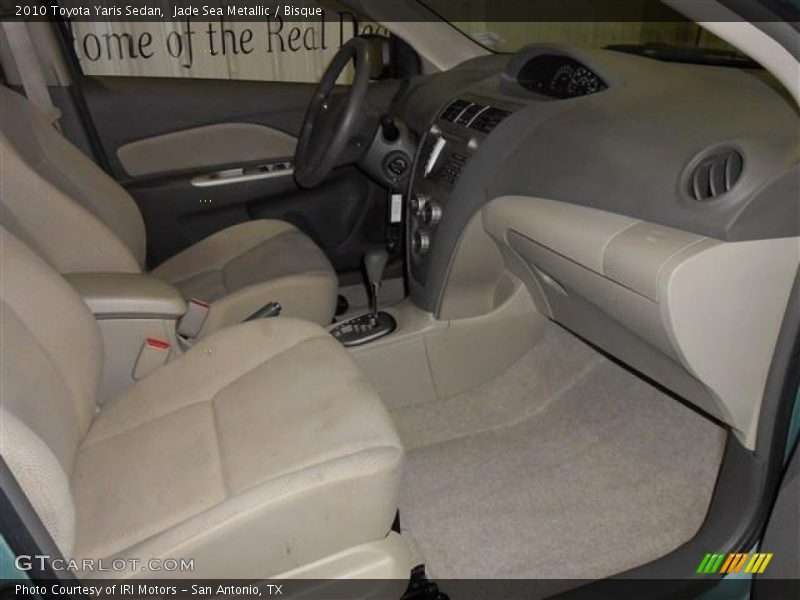 Jade Sea Metallic / Bisque 2010 Toyota Yaris Sedan