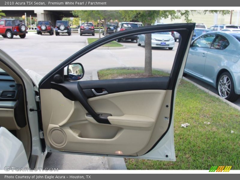 Premium White Pearl / Parchment 2010 Acura TSX Sedan