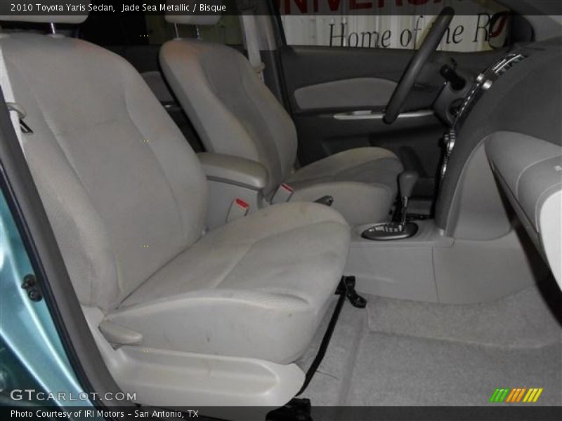 Jade Sea Metallic / Bisque 2010 Toyota Yaris Sedan