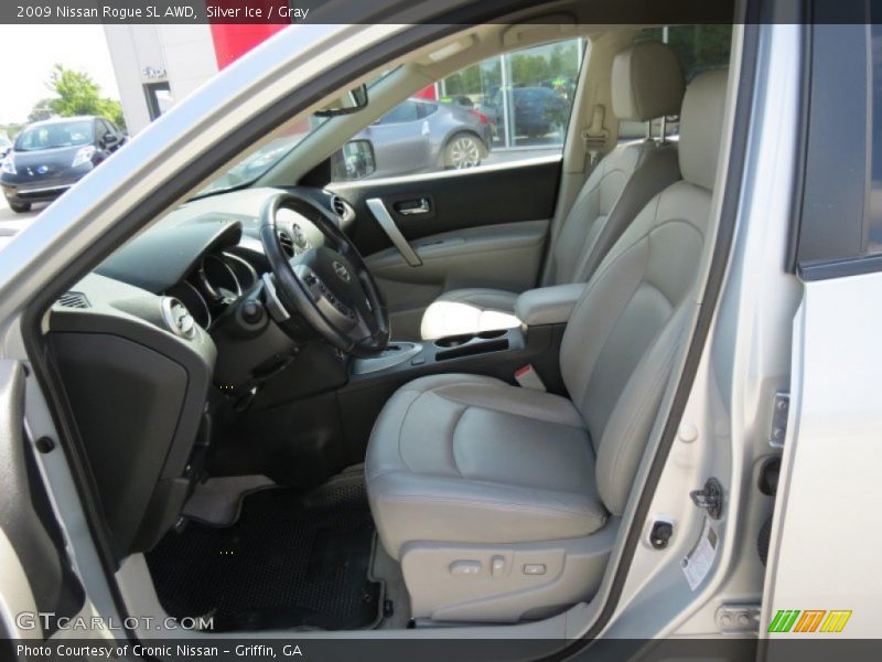 Silver Ice / Gray 2009 Nissan Rogue SL AWD
