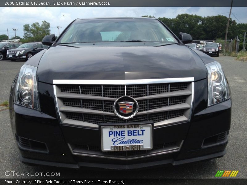 Black Raven / Cashmere/Cocoa 2008 Cadillac CTS Sedan
