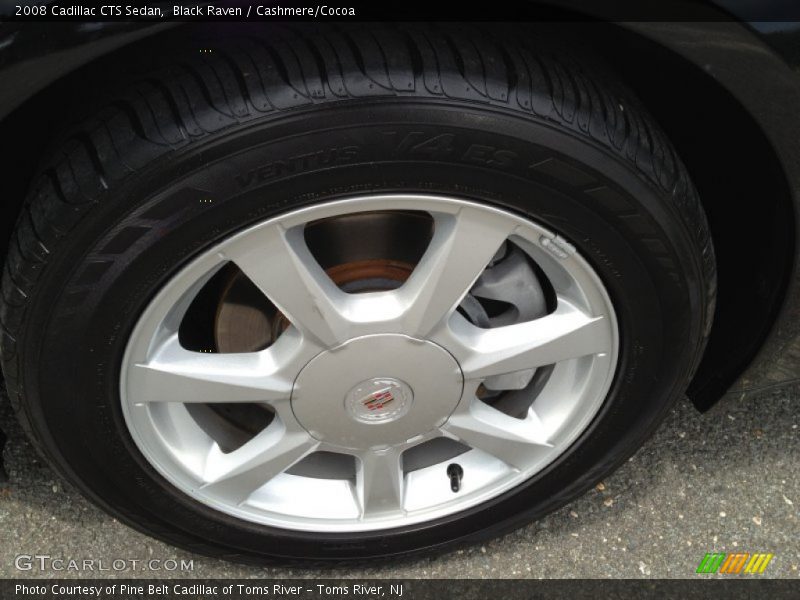 Black Raven / Cashmere/Cocoa 2008 Cadillac CTS Sedan