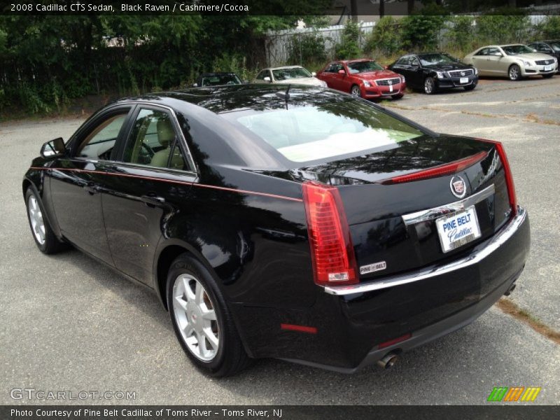 Black Raven / Cashmere/Cocoa 2008 Cadillac CTS Sedan