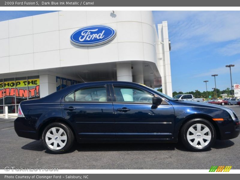 Dark Blue Ink Metallic / Camel 2009 Ford Fusion S