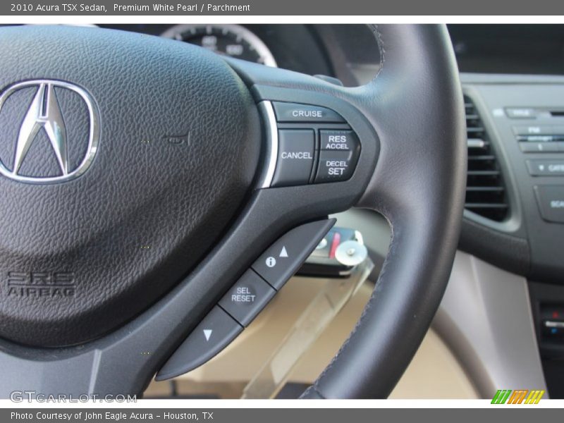 Premium White Pearl / Parchment 2010 Acura TSX Sedan