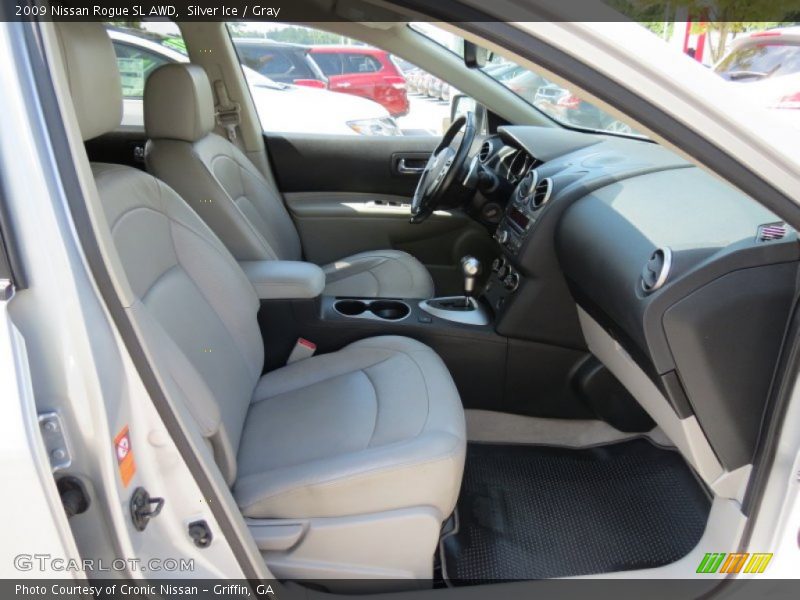 Silver Ice / Gray 2009 Nissan Rogue SL AWD