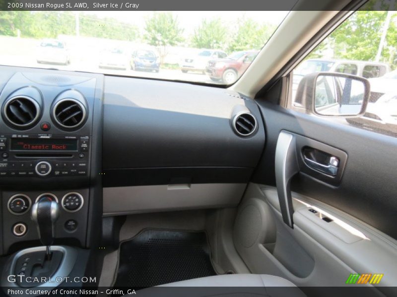 Silver Ice / Gray 2009 Nissan Rogue SL AWD