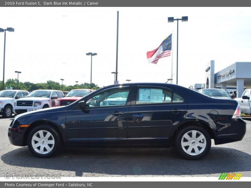 Dark Blue Ink Metallic / Camel 2009 Ford Fusion S