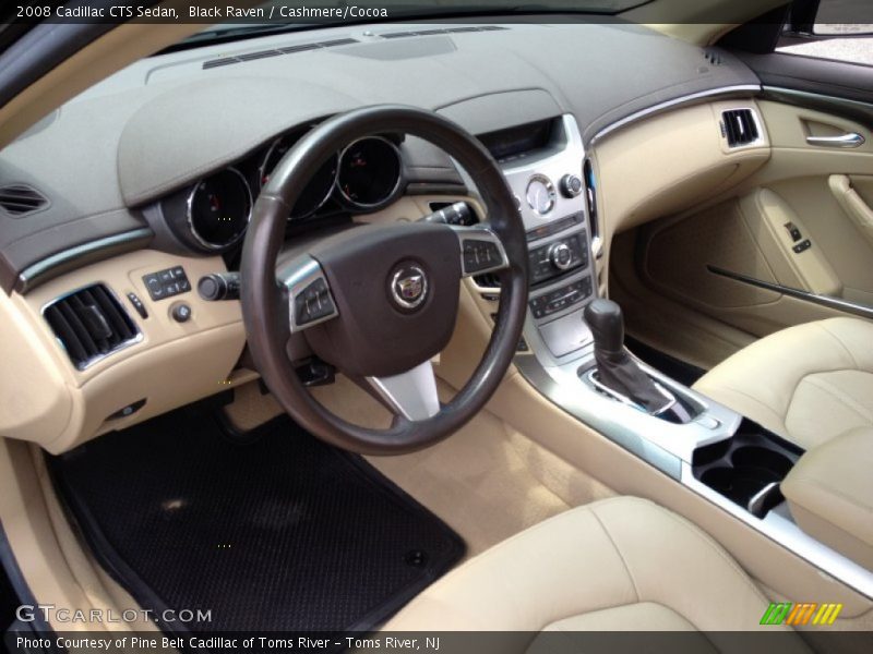 Black Raven / Cashmere/Cocoa 2008 Cadillac CTS Sedan