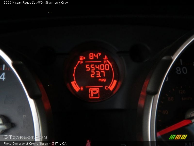 Silver Ice / Gray 2009 Nissan Rogue SL AWD