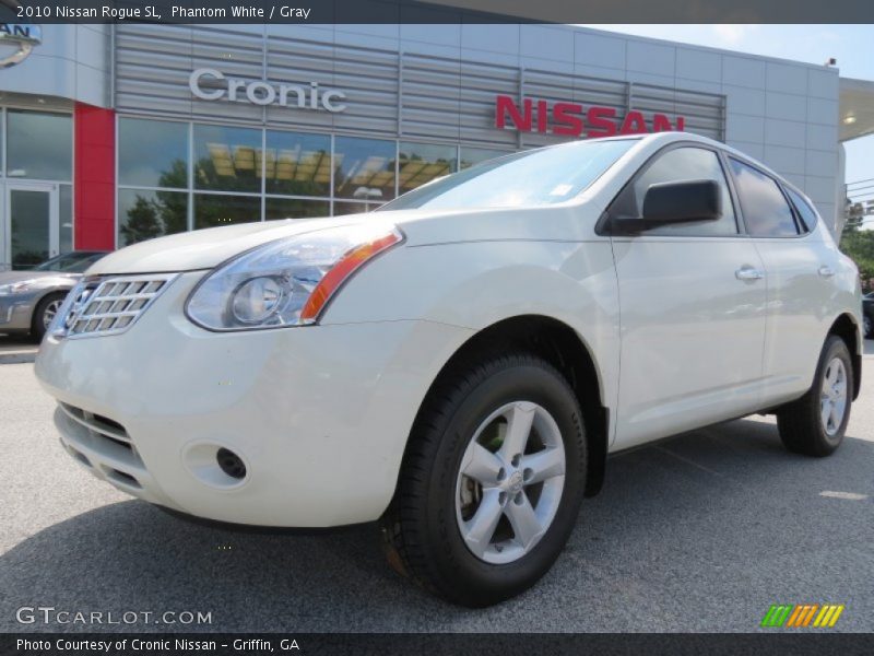 Phantom White / Gray 2010 Nissan Rogue SL