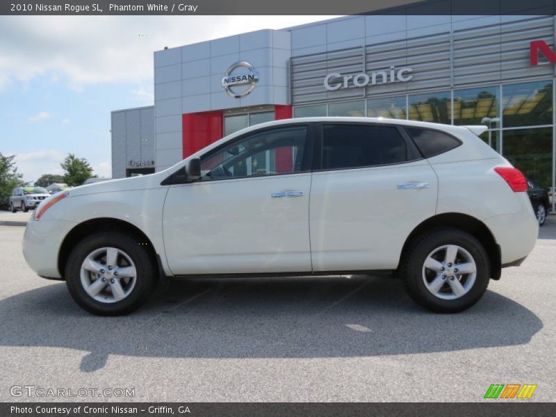 Phantom White / Gray 2010 Nissan Rogue SL