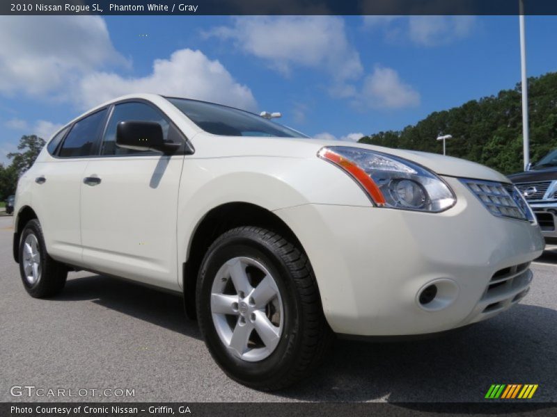 Phantom White / Gray 2010 Nissan Rogue SL